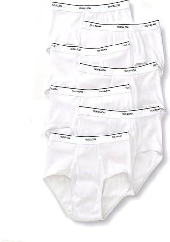 Fruit of the Loom Men's 7-Pack Basic Brief, White, Small