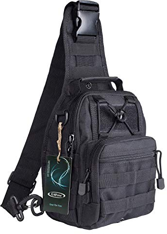 G4Free Leichter Taktischer Brustrucksack Tactical Sling Rucksack Militär Schultertasche EDC Brusttasche für Outdoor Sport Camping Wandern