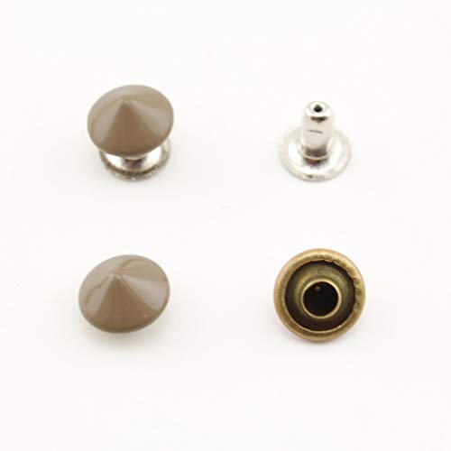 7 mm x 3 mm cuivre Cône Rivet, Sac à Main rivets Spike Clous rivet Pois Cuir Rivet pour la création de sac, vêtements,chaussures,vêtements 100 Ensembles par lot AT53V