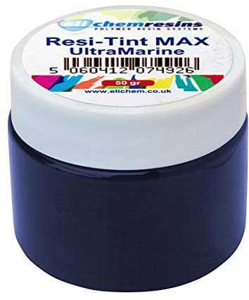 resi-TINT MAX (Ultra Marine), 50 gr, Farbpaste, Epoxidharzfarbe, Resinfarbe, hochpigmentierte Farbe