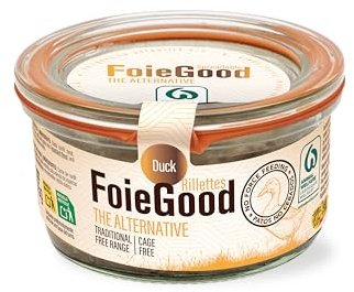 Foie Good Entenrillettes - Entenconfit Aufstrich - Geeignet als Vorspeise - Ohne Zwangsernährung - 150 g Glasbehälter