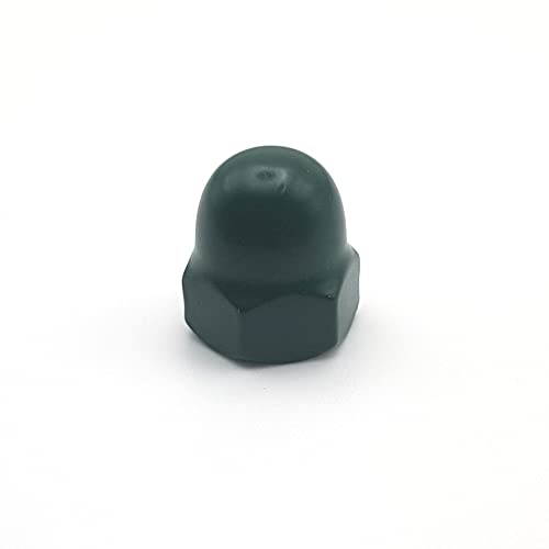 Hutmuttern M6 Edelstahl A2 RAL 6005 Moosgrün DIN 1587 x 25