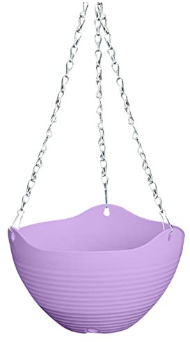 Wzxhew # Bunte hängende Kunststoff-Blumentöpfe Garten Hängetöpfe für Pflanzen, kleine Größe 21 x 13 cm (G, B)