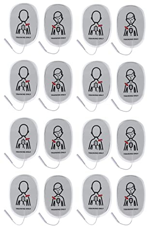 AED Trainingspads für Kinder, Kinder, Ersatz, wiederverwendbar, für AED Trainer XFT-D0009 XFT-120C+ XFT-120C Zoll (16)