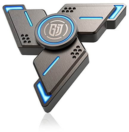 Coolden Hand Spinner Métal EDC Jouet Fidget Toys Lumineux dans L'obscurité | High Speed Stainless Steel Bearing 2-5 Min Fidget Spinner Sensoriel Anti-Stress ADHD Tri Spin Jouets pour Enfants Adultes
