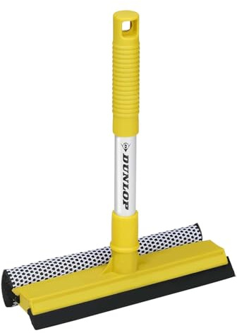 Dunlop Nettoyeur de Vitres pour Voiture - Balai d'essuie-Glace et Brosse - Manche Télescopique - Accessoires Automobiles