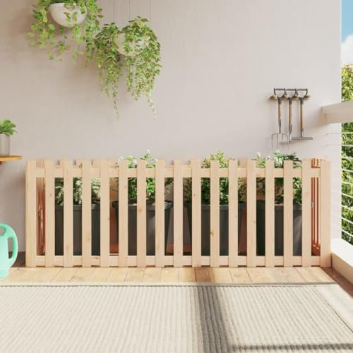 ARKEM Hochbeet Lattenzaun-Design 200x50x70 cm Massivholz Kiefer Balkon Pflanzkasten Stehende PflanzgefäßE