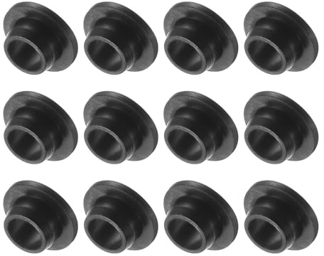 Kozelo 12pz Cuscinetti a Boccola Flangiata in Nylon [4,2mm Foro x 6mm OD x 3,8mm Lunghezza] Boccole in Plastica Nylon per Albero, Nero