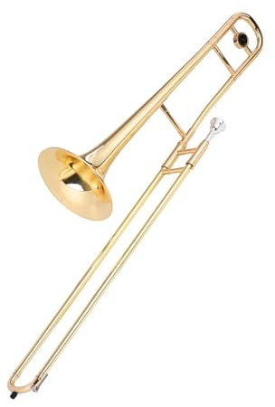 professionell trombon Trumpet Alt Trombone Mässing Bb Tone B Flat Blåsinstrument Med Cupronickel Munstycke Stick Case