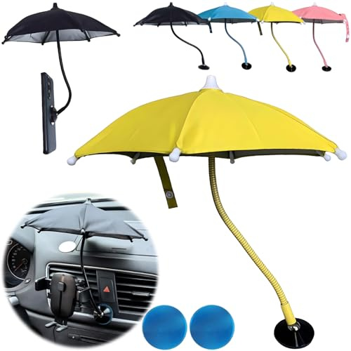 Magnetic Phone Umbrella for Sun - Outdoor Phone Sun Shade 360° Flexible Angle Cell Phone Stands, Universal Anti-Glare Cover for iPhone 15 14 13 12 Pro Max Plus & All Phones