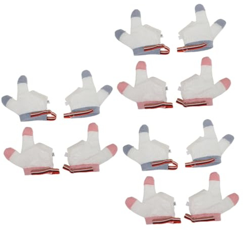 BESTonZON 6paare Babyhandschuhe Gegen Daumenlutschen Einstellbare Handschuhe Für Kleinkinder Atmungsaktive Anti-saug-handschuhe Schutz Vor Und Fingerdauernutzung
