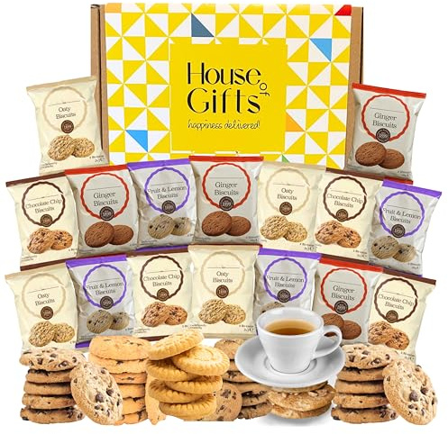 Biscuits Gift Set Biscuit Hamper Including 16 Packs of Two Grandma Wild's Classic Biscuits (32 Single Biscuits Total) Ideal Biscuit Lovers Gift