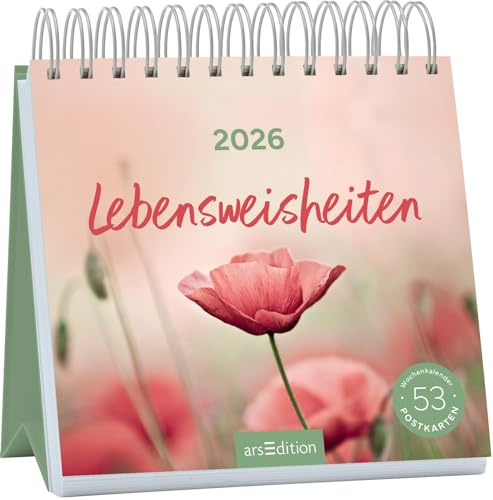 Postkartenkalender Lebensweisheiten 2026: Wochenkalender 2026, 53 Postkarten für mehr Inspiration