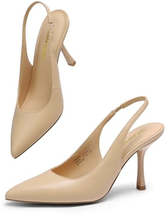 DREAM PAIRS Escarpins à bout fermé pour femme, 38 EU
