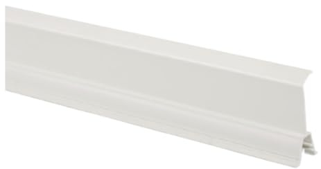 KOMIB Hochwertige Brüstungskanal 150 x 50 x 2000mm Grau (Lichtgrau/Steingrau) - Zubehörteile Elektroinstallation Kabelkanal verschiedenen Längen/VDE (Trennsteg (Weiß))