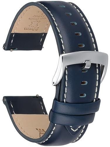 CORROPELLE Leder Uhrenarmbänder Schnellverschluss Armband 18mm 19mm 20mm 21mm 22mm, Eleganten Hochwertige Ersatz Leder Armband für Damen und Herren, Uhr und Smartwatch