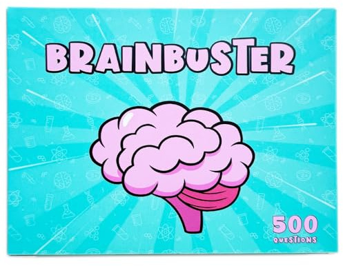 Brainbuster - Fun Trivia Card Game for Families & Friends | 500 General Knowledge Questions | Educational & Entertaining Game Night Challenge for Teens & Adults