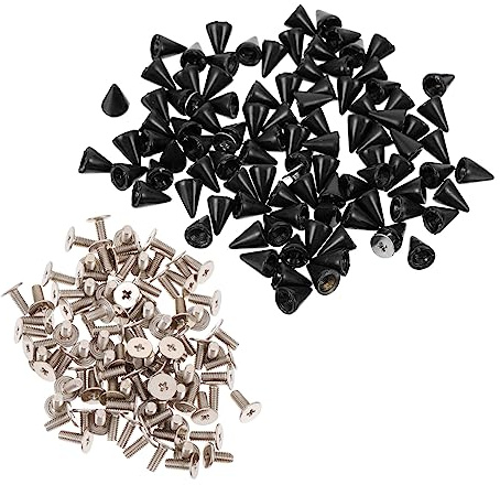 Angoily 100 Ensembles Rivets Coniques Pour Vêtements Rivets Soi-même Pour Coques De Téléphone Et Chaussures