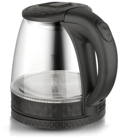 Bouilloire Électrique En Verre 1,2 L, Acier Inoxydable, Vision Claire, Usage Domestique, Petit Électroménager, Ébullition Rapide