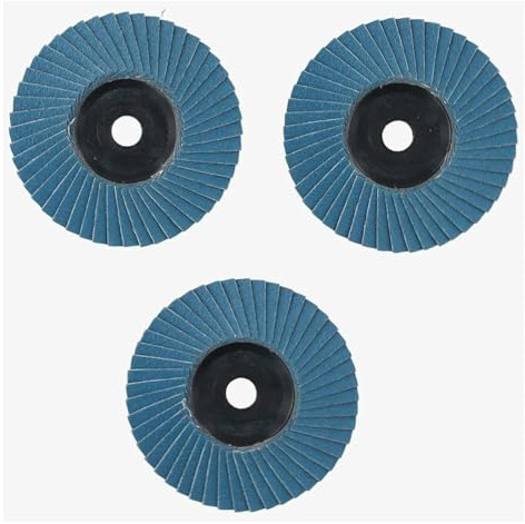 ainih 3 pezzi dischi lamellari piatti pollici 75 mm mola abrasiva taglio legno acciaio al carbonio for smerigliatrice angolare levigatura lucidatura utensile abrasivo