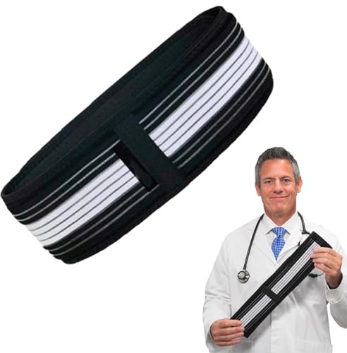 Generisch Ceinture orthopédique pour sciatique et dos, ceinture orthopédique réglable, antidérapante, ceinture de compression réglable avec haute stabilité, soulagement des douleurs aux hanches