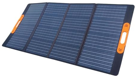 200 W 12 V hopfällbar solpanelsladdarsats med styrenhet – IP67 vattentät bärbar solladdningspanel för camping, husbil, kraftstation, nödbackup (100 Wp)