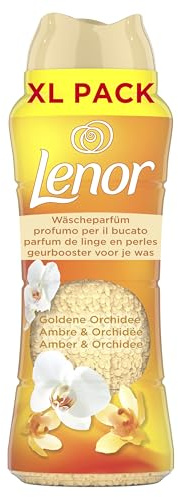 Lenor Wäscheparfüm Goldene Orchidee, 495g | Non-Stop-Frische bis zu 12 Wochen im Schrank, dosierbar je nach gewünschter Duftintensität.