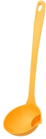WGFOIP Mestolo per Zuppa Separatore di Olio Efficiente Raccoglitore di Grasso Cucchiaio Lungo per Giallo PP 1 Pezzo