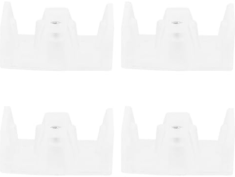 Generico Guide per Porte Scorrevoli Doccia in Silicone Bianco 4 Pezzi Design Innovativo e Resistenza All’usura per Accessori Bagno