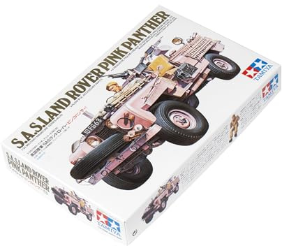 Tamiya 300035076-1:35 WWII British SAS Land Rover Pink Panther (1)