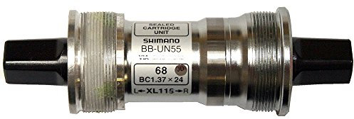 Shimano Bbun55C22 Innenlager Un55, silberfarben/Schwarz, 73 x 122,5 mm
