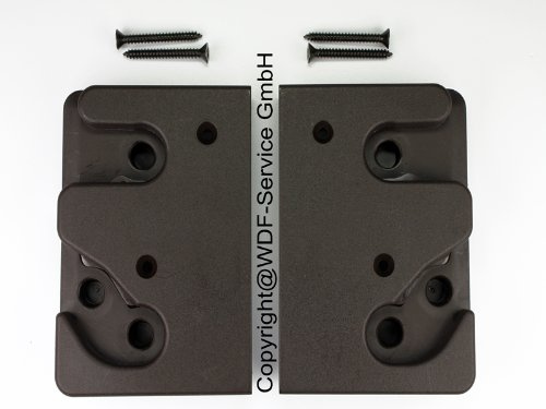 Ersatzteil Braas Atelier-Fenster Schließplatten-Set AF86`/BA, braun