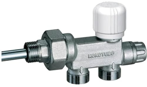 Einrohrventil, thermostatisierbar, verchromt, FAR 1 Zoll x 12 mm links