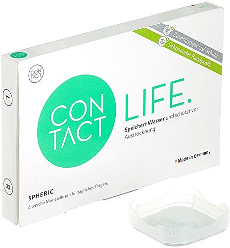 Contact Life natural Monatslinsen weich, 6 Stück / BC 8.90 mm / DIA 14.20 mm / -3.5 Dioptrien