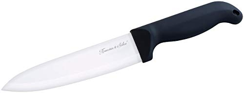 PEARL Keramik Küchenmesser: Keramik-Kochmesser mit 15-cm-Klinge (Haushaltsmesser, Keramikmesser, scharf Messer)