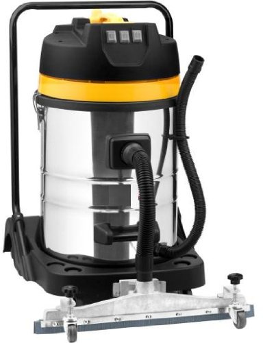 Syntrox Germany 3300 Watt 80 Liter Absaugmobil Staubsauger Edelstahl Industriesauger Nass und Trockensauger