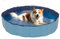 Croci Piscina per Cani, Forma Circolare, Resistente con Pareti Rinforzate, Pieghevole e Salvaspazio, Misura 120X30 Cm