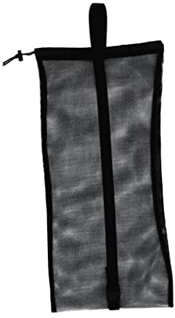 MagiDeal Netzbeutel Mesh Bag Netztasche für Erwachsene Tauchen Schnorcheln Schwimmen, Tragetasche Flossentasche für Schnorchel, Tube, Brille, Maske, Atemregler, Flossen zu aufbewahren, Schwarz
