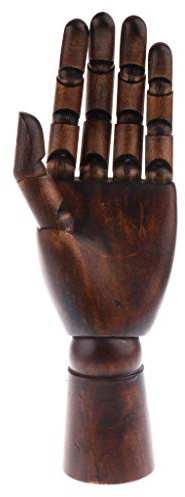 Tubayia Holz Mannequin Hand Modellhand Schmuckhalter Schmuckständer für Ring/Armband/Handschuhe Display