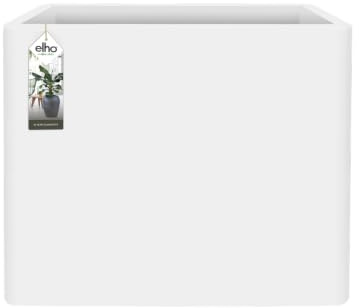 Elho Pure Soft Brick Divider Large 80 - Pflanzkübel für Innen & Außen - Ø 79.0 x H 65.0 cm - Weiß
