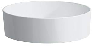 Laufen Kartell Waschtisch-Schale, ohne Hahnloch, ohne Überlauf, 420x420x135, Farbe: Weiß mit LCC - H8123314001121