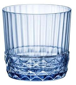 Bormioli BOR181192 Confezione 6 Bicchiere America'20S Rocks Sapphire