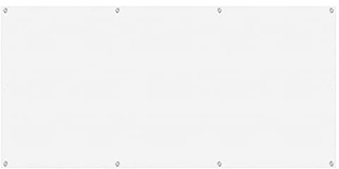 ERPENG Balkonverkleidung 0.7x7m Leicht Transparent Wind Zaunblende mit Kabelbindern,HDPE-Kunststoff für Balkon, Gartenanlagen, Camping und Freizeit, Weiß