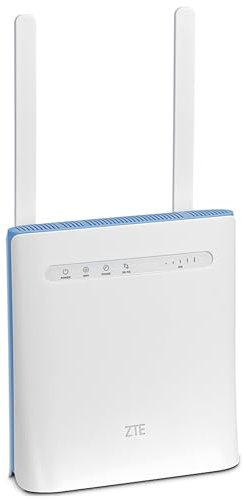 Unlocked ZTE MF286D CAT 12 600mbps 4G+/LTE Home/Office Router (White). 2 x RJ11 Tel Ports. 2 x External Antennas. Works with any Mobile Network Sim Worldwide. 2.4/5GHz Wi-Fi + Bridge Mode (Renewed)