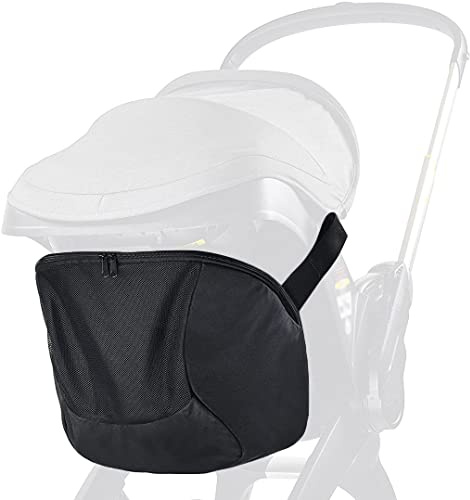 Cysocool - Bolsa de almacenaje para cochecito compatible con Doona, bolsa de pañales esenciales para cochecito de bebé, organizador con clip para Doona