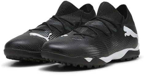 PUMA Men Future 7 Match TT Soccer Shoe, PUMA Black-PUMA White, 42.5 EU