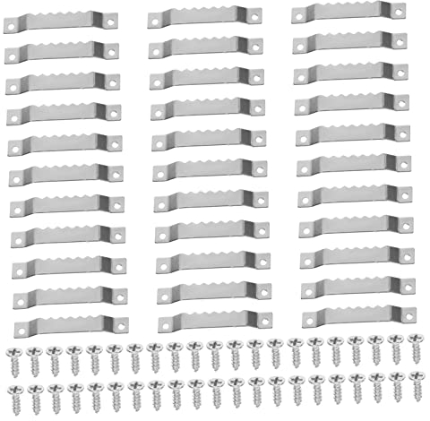 ifundom Picture Hanger Hardware 100pcs Serrated Hooks Easy to Assemble for Wall Decor