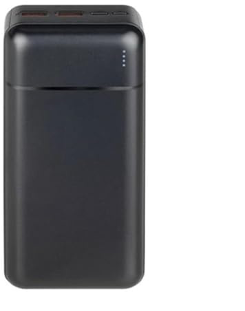 RIVACASE VA2103 Powerbank 30000mAh Batterie Externe Haute Capacité de Charge Entrée / Sortie Type-C 2 Entrées et 3 Sorties QC/PD 22.5W Chargeur Portable Compatible avec iPhone, Samsung, iPad, etc.