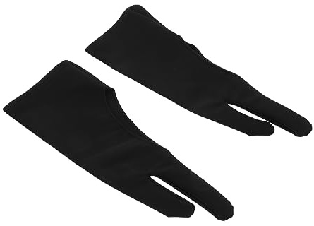 STOBOK 4stücke Zwei-Finger-künstlerhandschuh für Grafiktablett Handschuh zum Zeichnen Skizzenhandschuh Kompatibel mit Monitoren und Touchpads