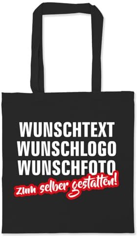 Fassbender-Druck | Personalisierte Tragetasche mit Ihrem Logo o. Wunschtext zum selber gestalten | 100% nachhaltige & klimafreundliche Tasche aus Baumwolle